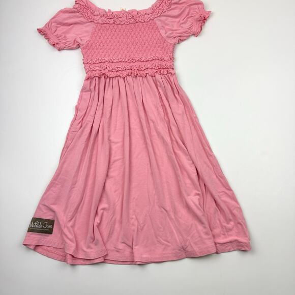 Matilda Jane Pink Smocked  Shakespeare Emilia Dress - Picture 3 of 8